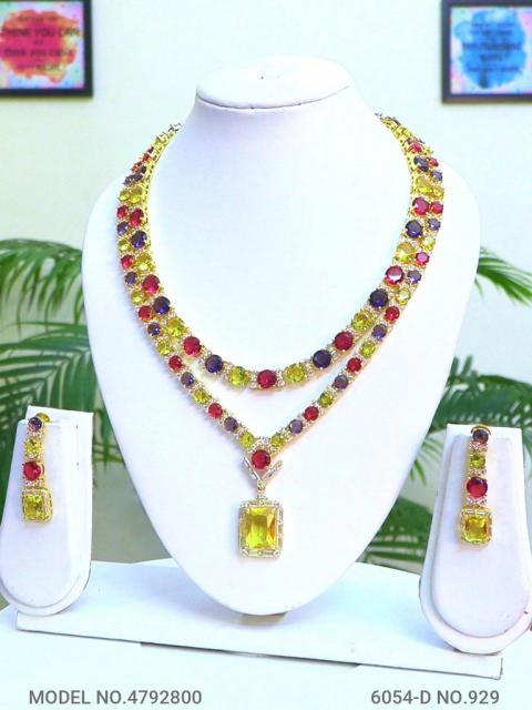 Imitation Diamond Cz Jewelry Set