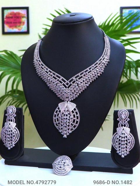 Artificial Diamond Cz Jewelry Set