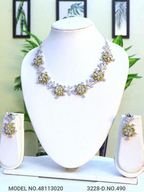 Classic Cz Jewelry Set with Earrings