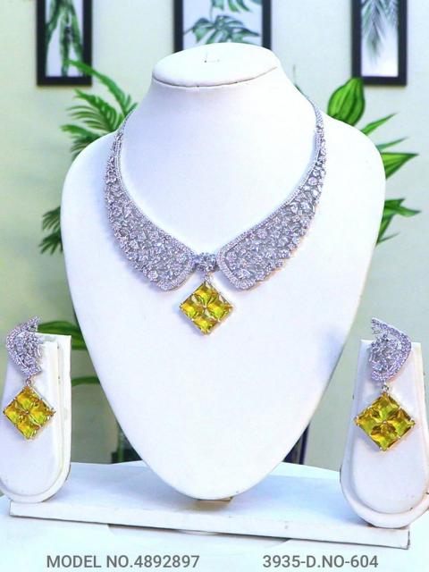 Traditional Design | American Diamond Jewelry Set