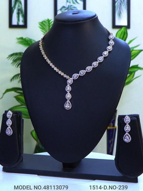 Classic Necklace | AD Jewellery | Handcrafted