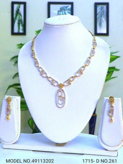 Classic Necklace | AD Jewellery | Handcrafted