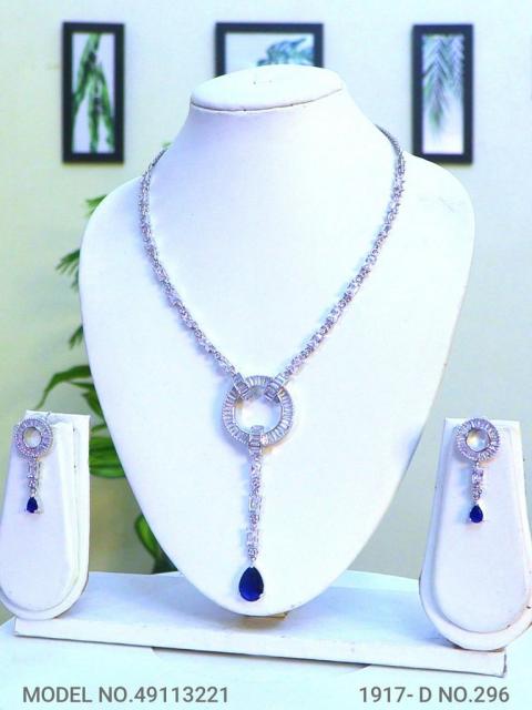 Light weighted CZ Necklace Set