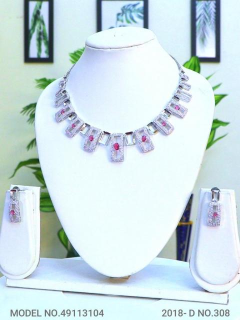 Classic yet Trendy | Cz Fashion Necklace Set