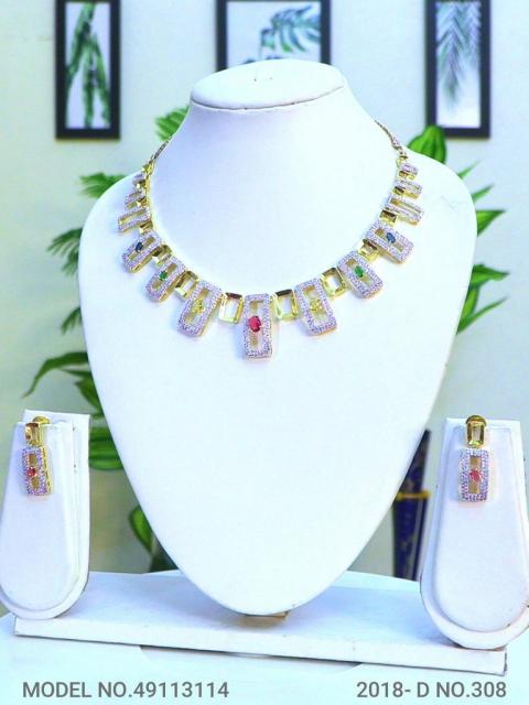 Made in India | Cz Necklace Set