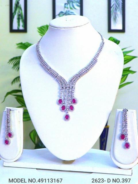 Classic Necklace | AD Jewellery | Handcrafted