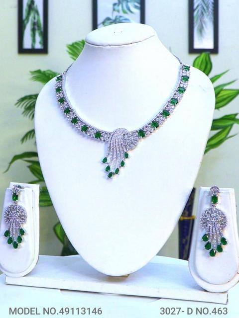Light weighted CZ Necklace Set