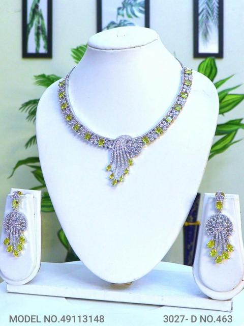 Classic Cz Jewelry Set with Earrings