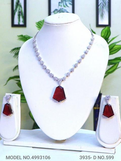 Traditional Design | American Diamond Jewelry Set