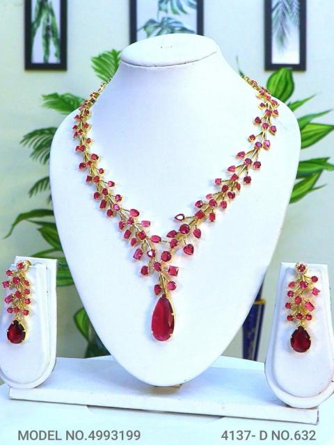 Artificial Diamond Cz Jewelry Set