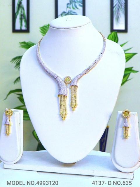 Imitation Diamond Cz Jewelry Set