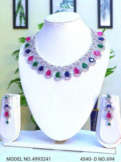 Artificial Diamond Cz Jewelry Set