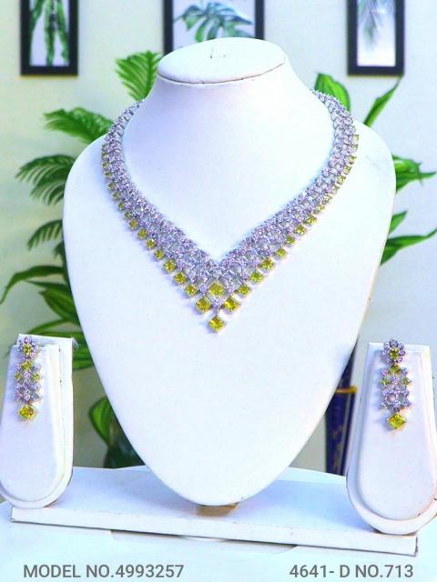 Artificial Diamond Cz Jewelry Set