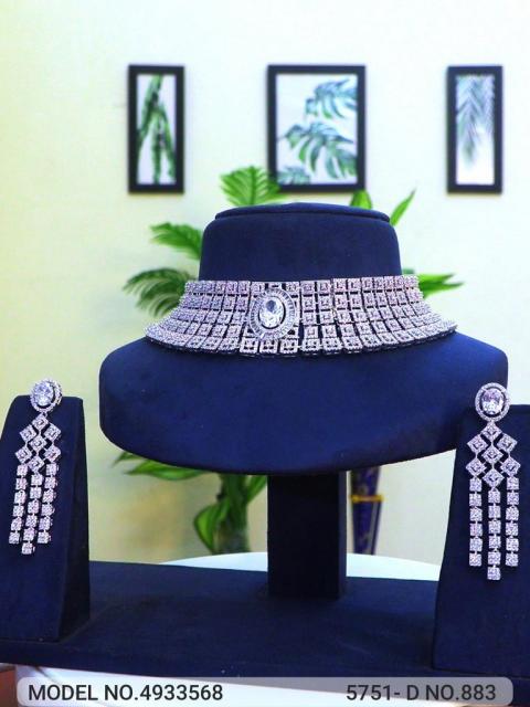 American Diamond Necklace Set