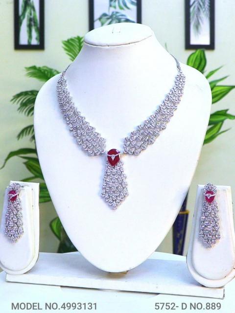 Fashion Necklace Set | Artificial Diamonds / Zircons
