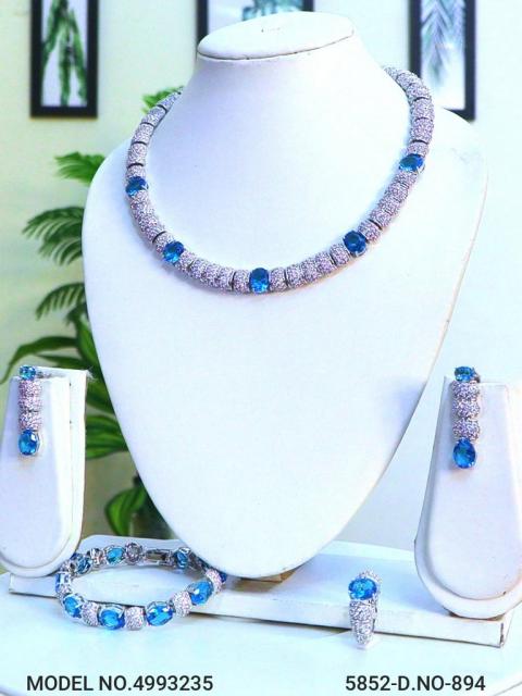 Imitation Diamond Cz Jewelry Set