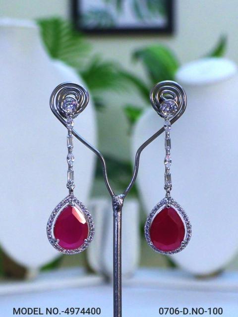 Designer Handmade Cz Earrings
