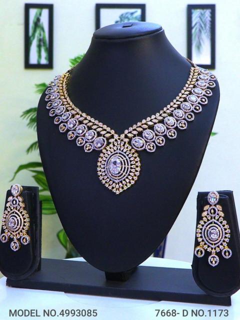 Traditional Design | American Diamond Jewelry Set