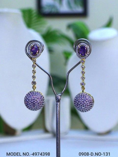 Diamond Replica Long Earrings