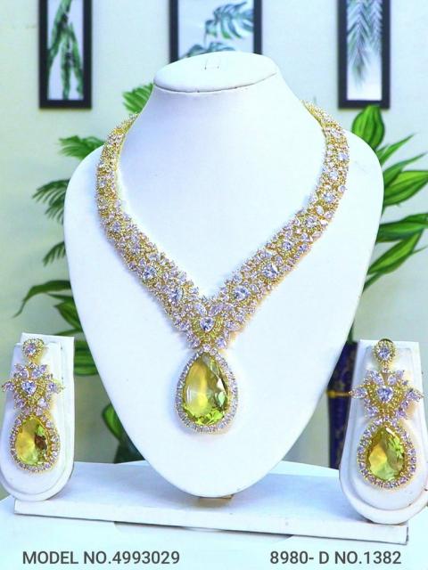 Imitation Diamond Cz Jewelry Set