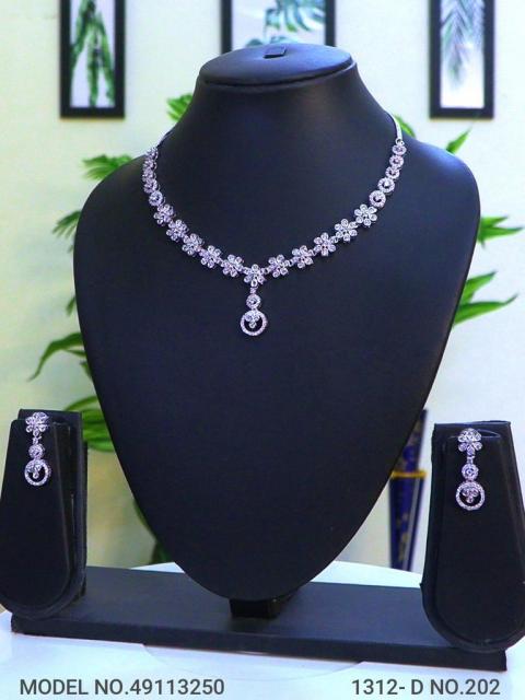 Classic Necklace | AD Jewellery | Handcrafted