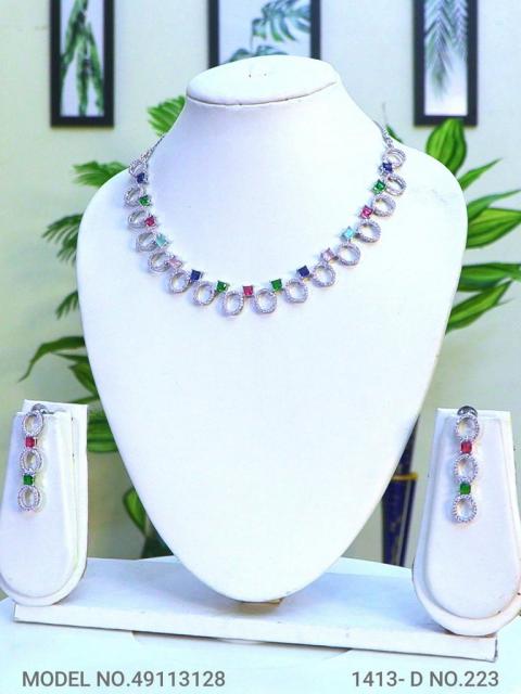 Classic Necklace | AD Jewellery | Handcrafted