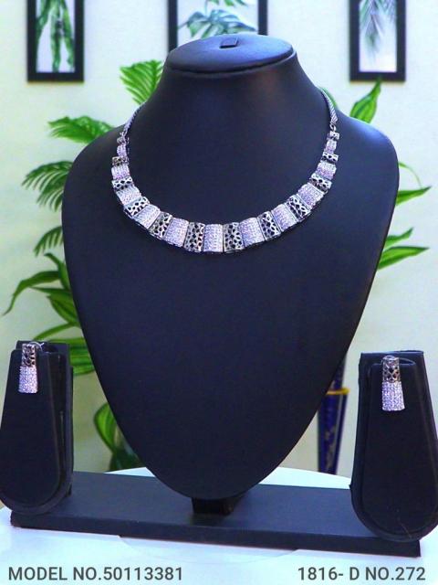 Classic Necklace | AD Jewellery | Handcrafted