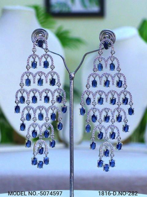 Designer Handmade Cz Earrings