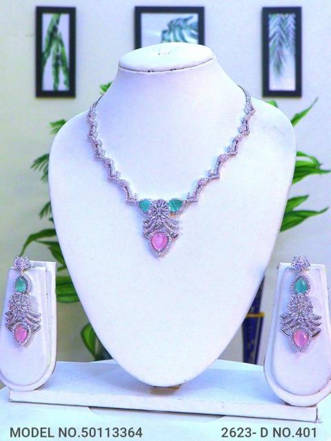 Classic yet Trendy | Cz Fashion Necklace Set
