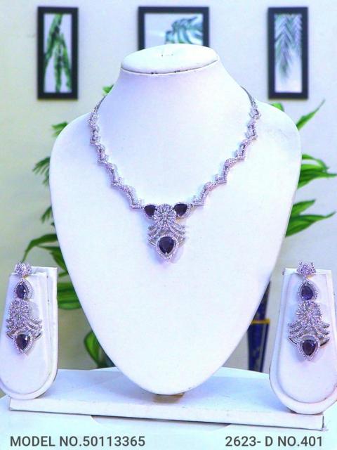 Classic Necklace | AD Jewellery | Handcrafted