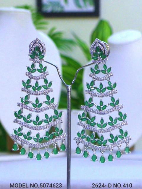 Statement Earrings with AD stones