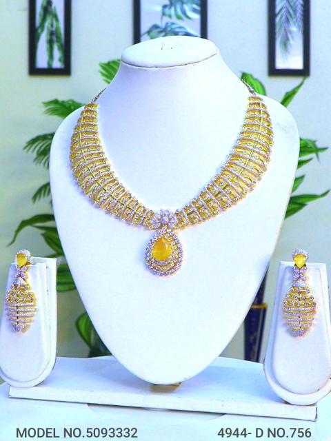 Traditional Design | American Diamond Jewelry Set