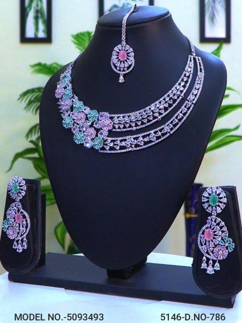 Traditional Design | American Diamond Jewelry Set