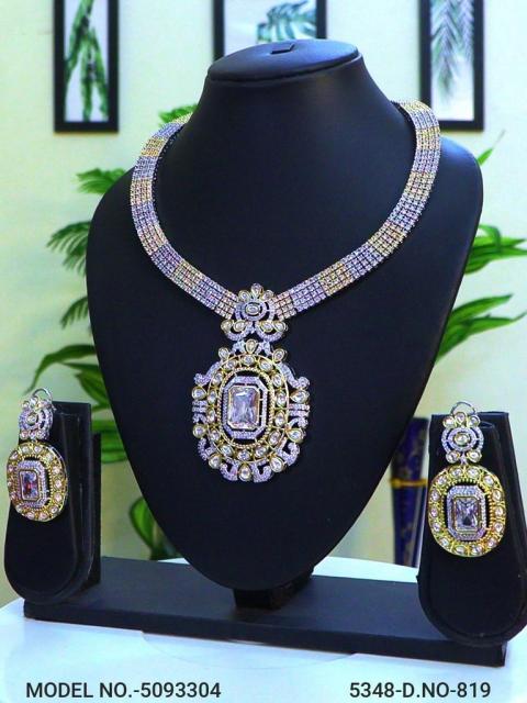 Fashion Necklace Set | Artificial Diamonds / Zircons
