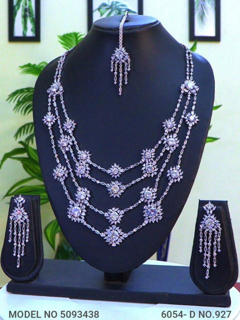 Traditional Design | American Diamond Jewelry Set