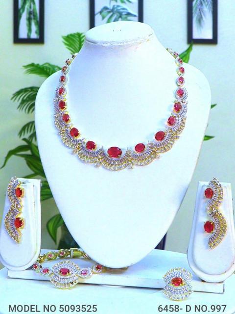 Imitation Diamond Cz Jewelry Set