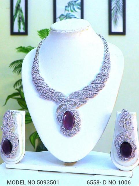 Imitation Diamond Cz Jewelry Set