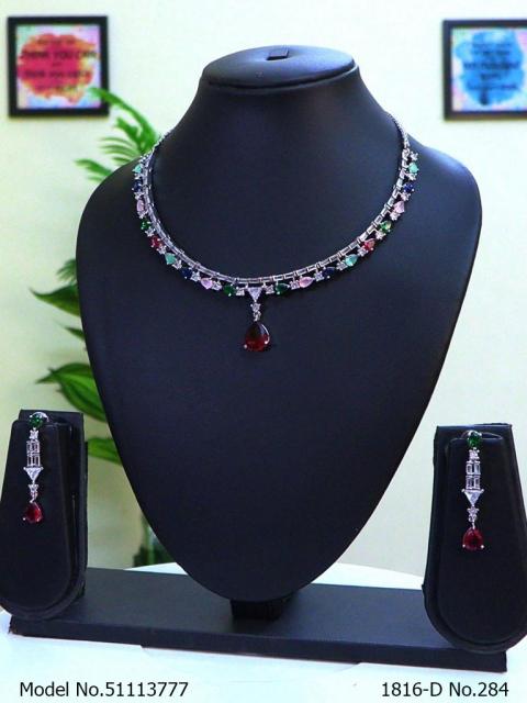 Classic Necklace | AD Jewellery | Handcrafted