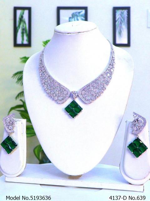 Imitation Diamond Cz Jewelry Set