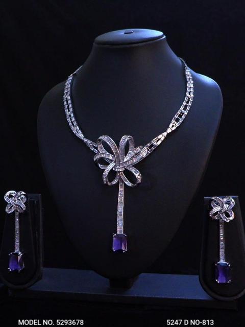Imitation Diamond Cz Jewelry Set