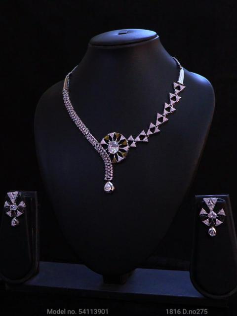 Classic Cz Jewelry Set with Earrings