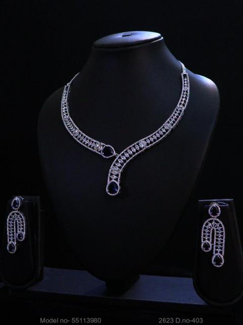 Light weighted CZ Necklace Set