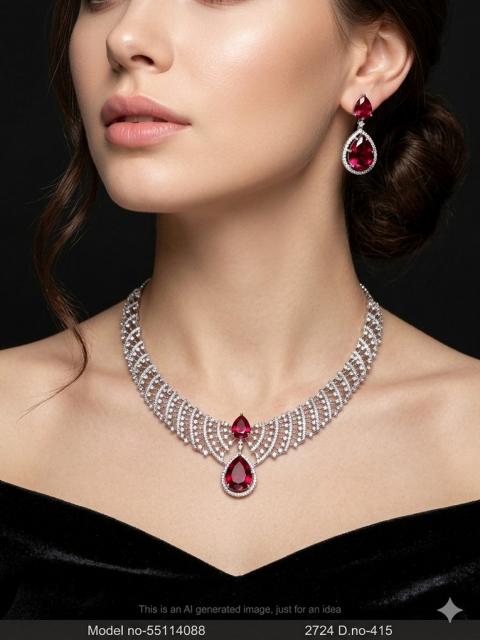 Original Cubic Zircon | Classic Necklace Set