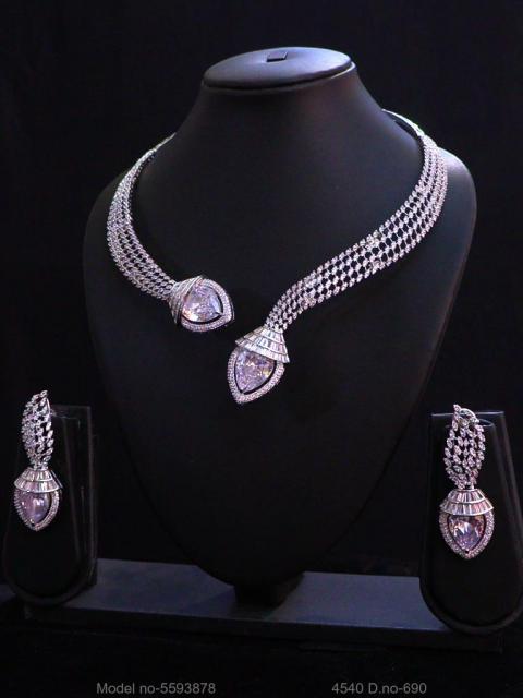 Traditional Design | American Diamond Jewelry Set
