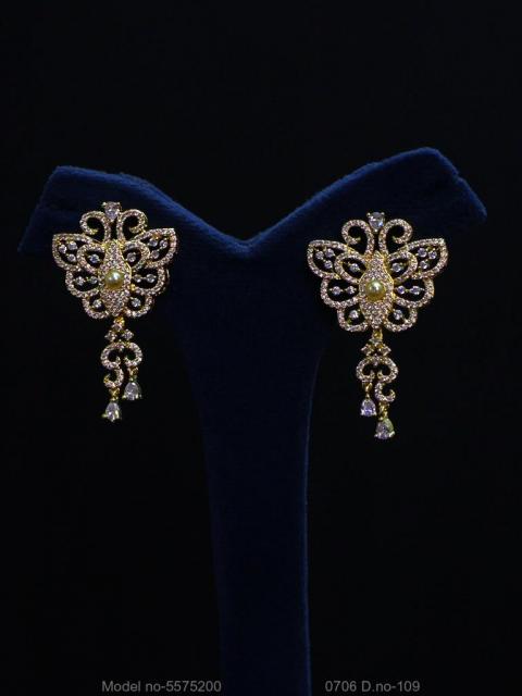 Original Zircon Long Earrings