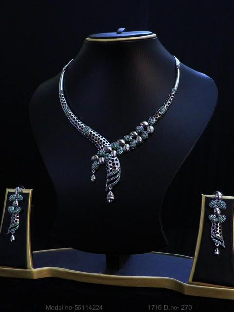 Classic Cz Jewelry Set with Earrings