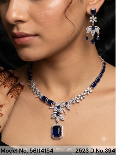 Light weighted CZ Necklace Set