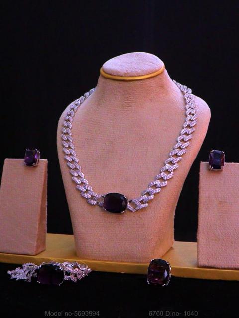 Fashion Necklace Set | Artificial Diamonds / Zircons