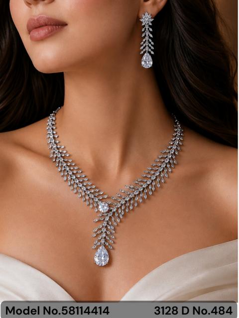 Classic yet Trendy | Cz Fashion Necklace Set