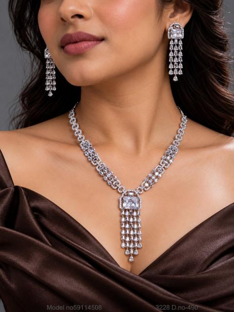 Classic Necklace | AD Jewellery | Handcrafted